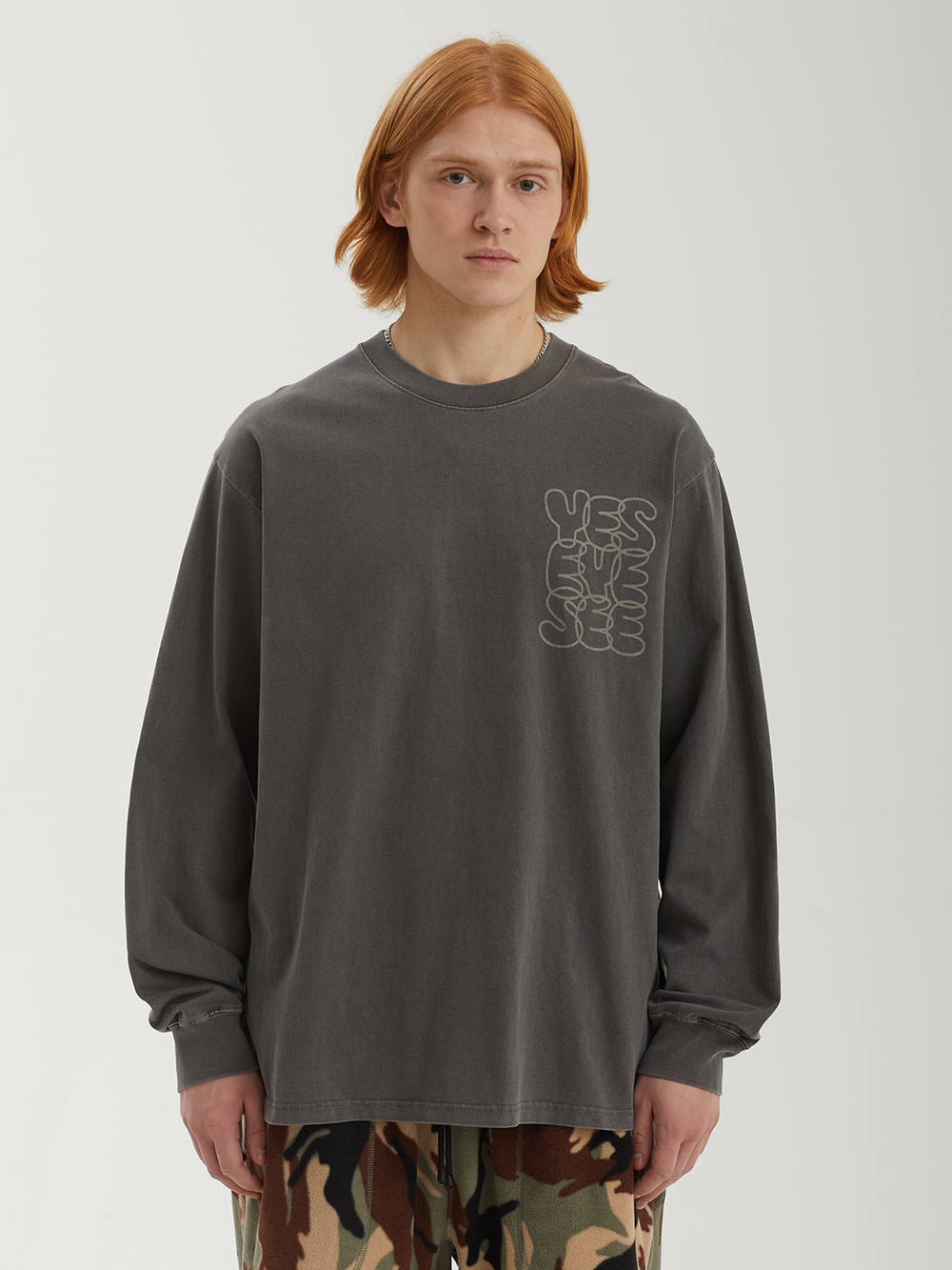 Мужской Лонгслив C-logo Pigment