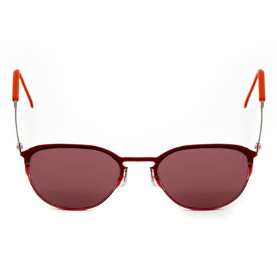 Красные солнцезащитные очки из титана с красными линзами. Модель 21