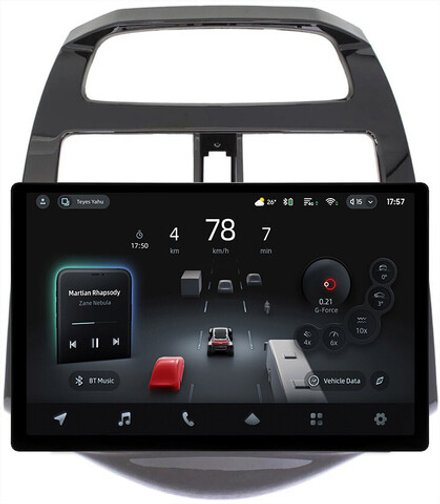 Магнитола для Chevrolet Spark M300 2009-2022, Ravon R2 (рамка глянцевая) - Teyes CC4-PRO монитор 13" 2K QLED на Android 13, Snapdragon 778G, 8+128, AI, CarPlay, DSP, 4G SIM-слот