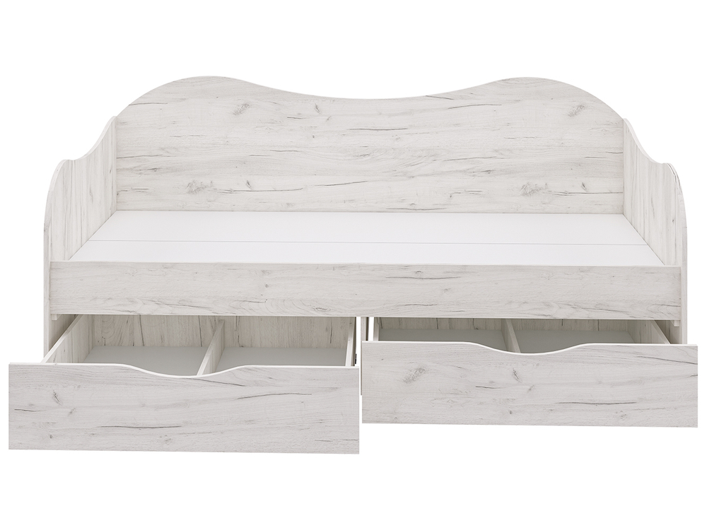 Кровать БОКС 90/2 с ящиками Крафт светлый