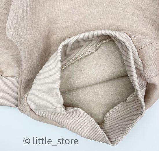 Комплект из футера с начесом "Simple" Латте