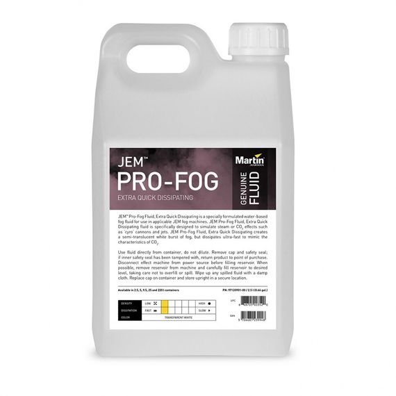 MARTIN JEM Pro-Fog Fluid Quick Dissipating