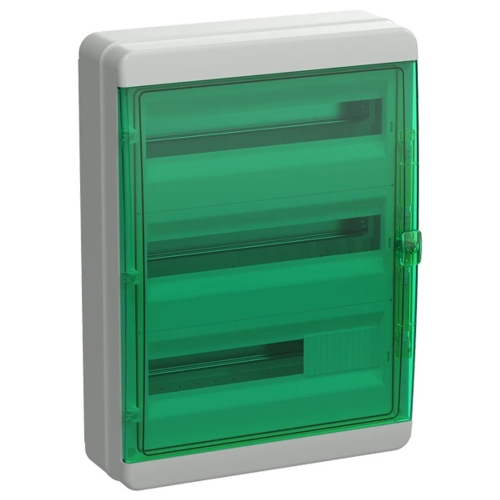 Корпус пласт. IEK TEKFOR КМПн-54 IP65 зелен. прозр. дверь TF5-KP72-N-54-65-K03-K06