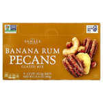 Sahale Snacks, глазированная смесь, со вкусом банана и рома, 9 пакетиков по 42,5 г (1,5 унции)
