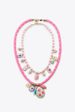 ZARA НАБОР ИЗ 2 КОЛЬЕ С ЖЕМЧУГОМ, ЗОЛОТИСТЫЙ