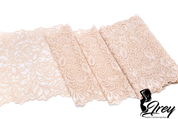 03-268 Кружево эластичное 20 см, телесный 126