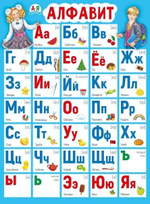 Плакат "Алфавит с названиями букв" (Мир поздравлений)