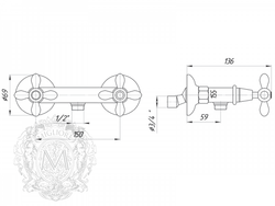 Смеситель для душа Migliore Princeton Plus ML.PRP-8046 схема