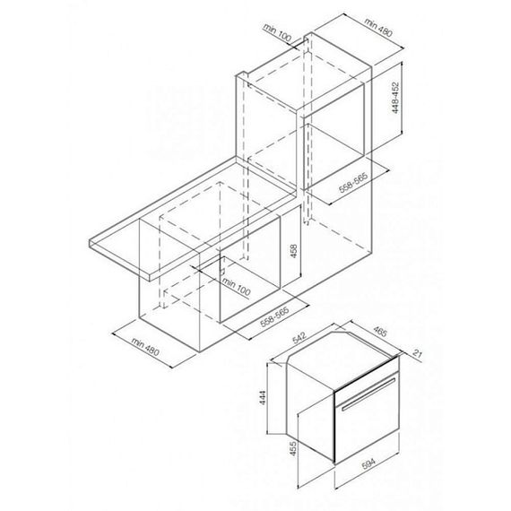 Компактный дух.шкаф GRAUDE MWG 45.0 S