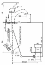Смеситель для раковины RAV-Slezak LABE L027.5KZ золото