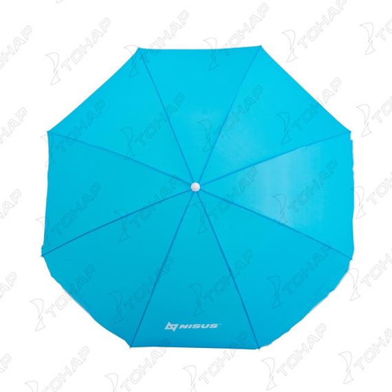 Зонт пляжный d 2,00м с наклоном голубой (22/25/170Т) NA-200N-B NISUS