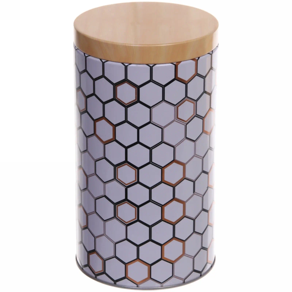 Банка для продуктов металлическая «Geometry» 1800мл 11*19см