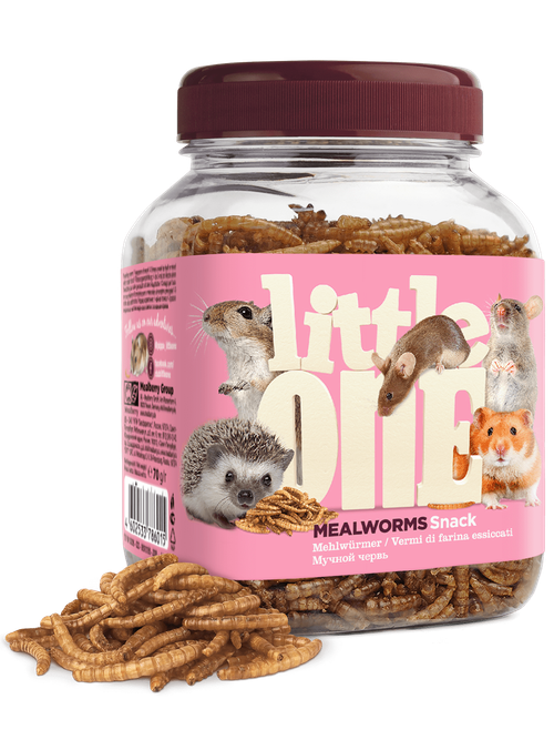 Little one лакомство для всеядных грызунов мучной червь