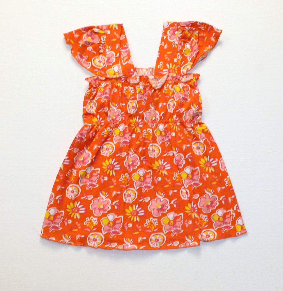Basia Блузка летняя для девочки 10-516-009 оранжевая