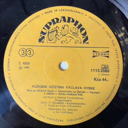 Винтажная виниловая пластинка LP Hudebni Hostina Vaclava Hybse Orchestra (Чехословакия 1980)