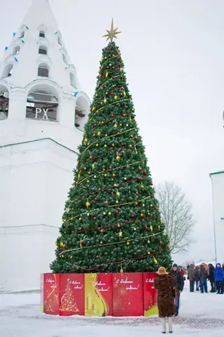 Уличная сосна Уральская зеленая 15 м., каркасная, Леска, Green Trees (GT15URLES)