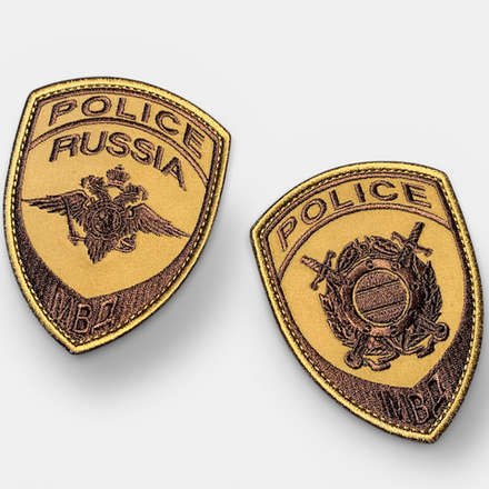 Комплект Шевронов Полиция / Russia Policе / Песок