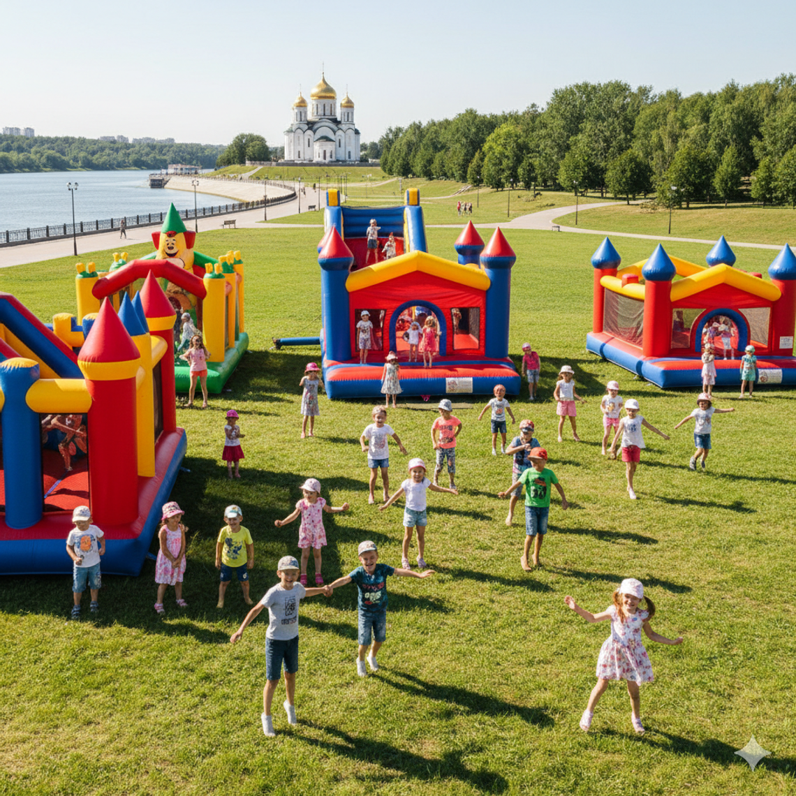 Батут купить в Набережных Челнах – надувные аттракционы БатутМастер