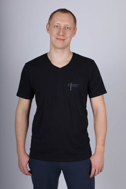 Д3477-8134 иссиня-черный футболка мужская