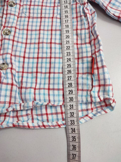 Рубашка Premaman в клетку на 9 месяцев