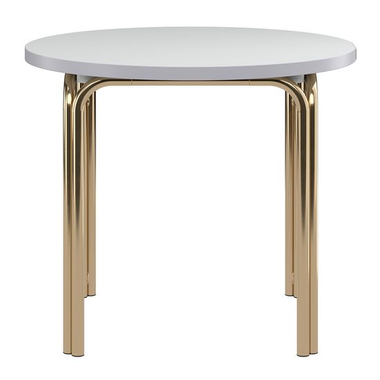 Столик кофейный ror, D50 см, латунь/серый