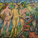 Андре Лот. 1912. Суд Париса (The Judgment of Paris). 180 х 180. Холт, масло. Валанс, Музей искусства и археологии.
