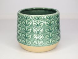 Ваза (14*14*11см) цв.зелёный GK-64892B