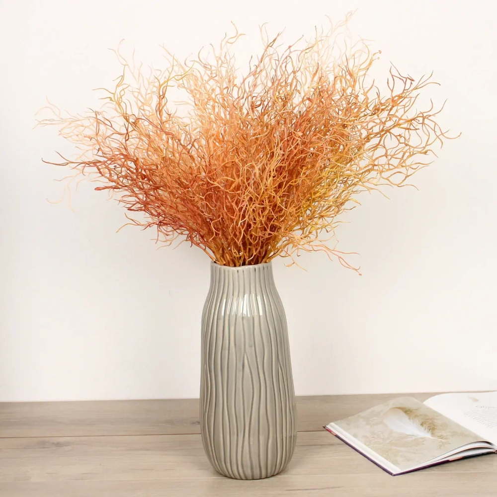 Ваза керамическая «Валенсия» 14*35см оливковая