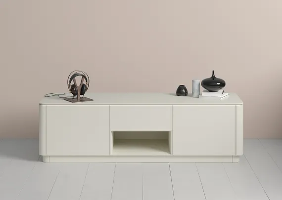 Тумба Tammi под ТВ ширина 160 см (молочный)