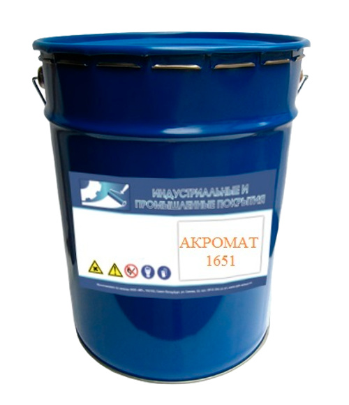 AKROMAT 1651 грунт-эмаль молотковая, серебристая, 20кг