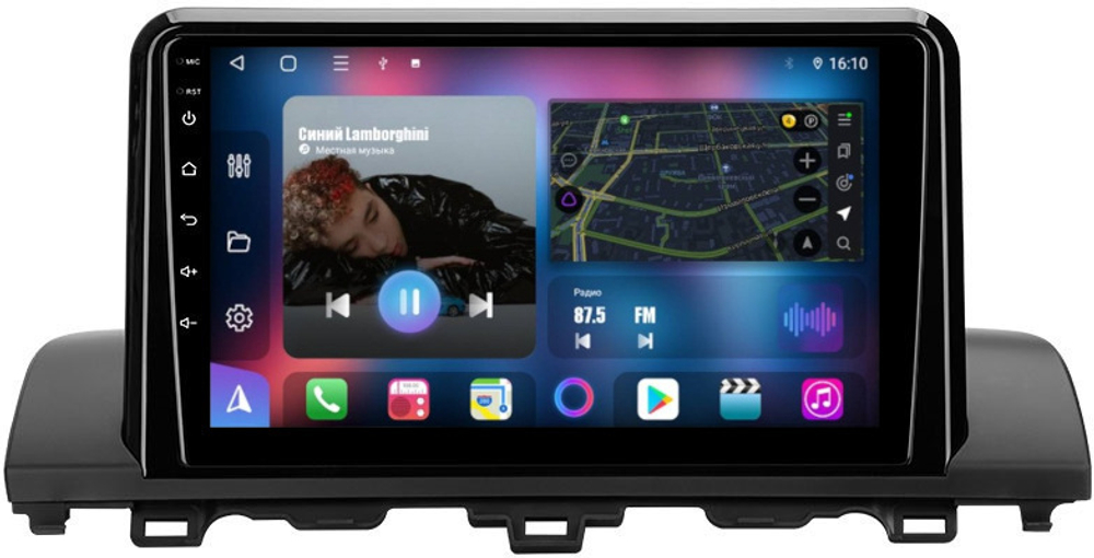 Магнитола для Honda Accord 10 2017-2021 (без штатного 360) - FarCar 9515AM монитор 9" QLED на Android 13, 8 ядер (TS18), CarPlay, 4G SIM-слот