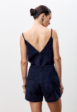 Шорты из натуральной замши