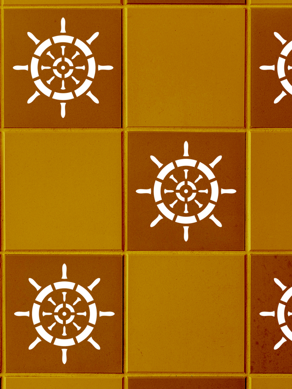 Трафарет для плитки из пластика многоразовый 017