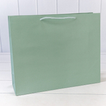 Пакет подарочный 39.5х32х12см "Фактура" (Зеленый)