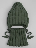 Шапка детская осенняя со снудом