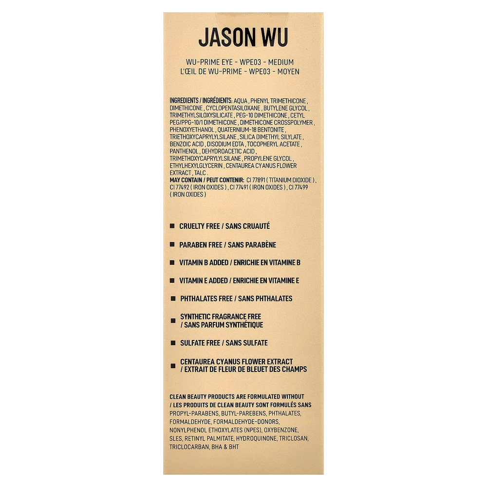 Jason Wu, Wu-Prime Eye®, праймер для век, оттенок 03 Medium, 9,9 мл (0,33 жидк. унции)