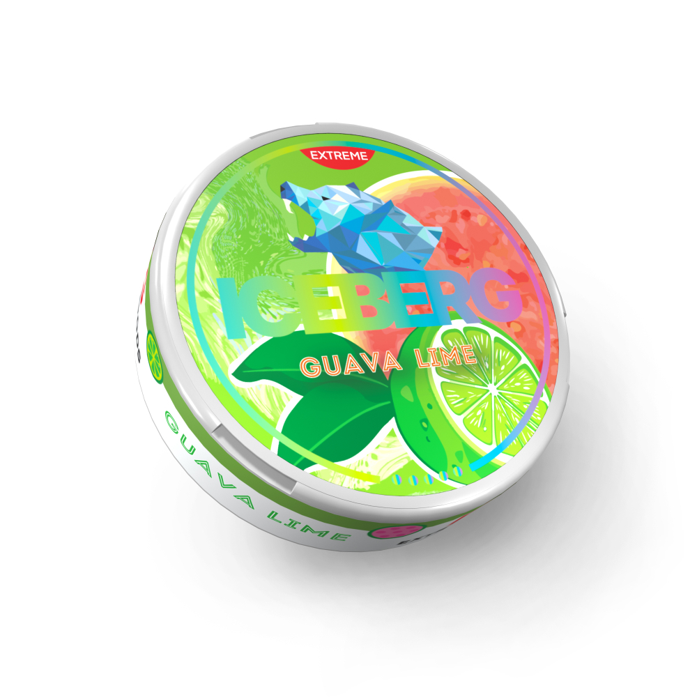 Снюс ICEBERG EXTREME GUAVA LIME (110 МГ) - ГУАВА, ЛАЙМ