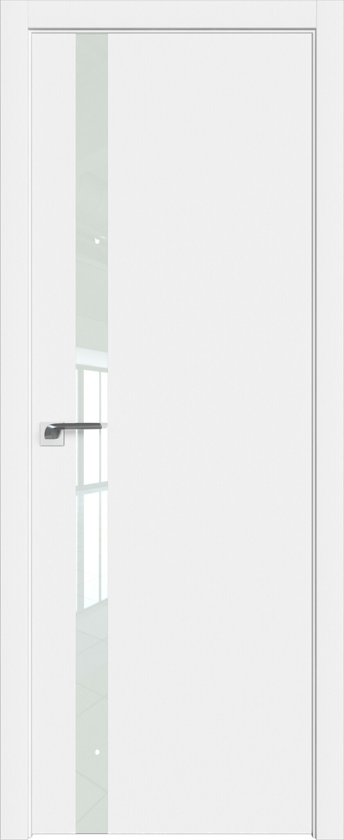 [ТОВАРА НЕТ В НАЛИЧИИ] Дверь межкомнатная Профиль Дорс 6 E ( кромка ABS), цвет аляска, полипропилен, стекло белый лак