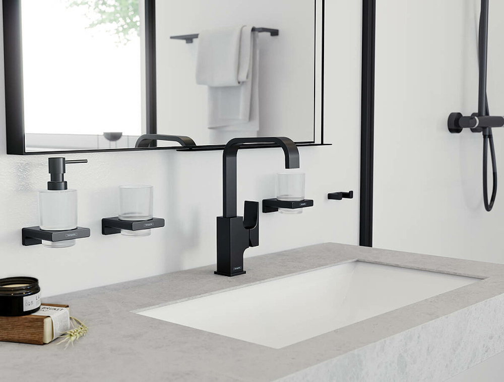 Смеситель для раковины Hansgrohe Metropol 32511670 черный матовый