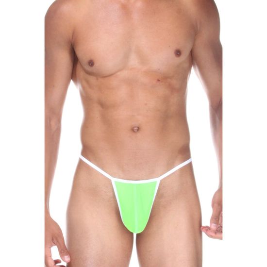 Мужские трусы стринги салатовые неоновые Cosmos Colors NN01_WG