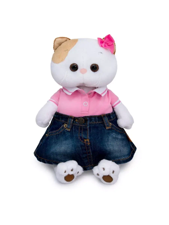 Мягкая игрушка Кошечка Ли Ли в юбке и футболке 24 см