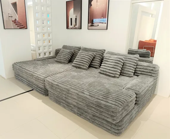 Диван модульный бескаркасный 4627, серый