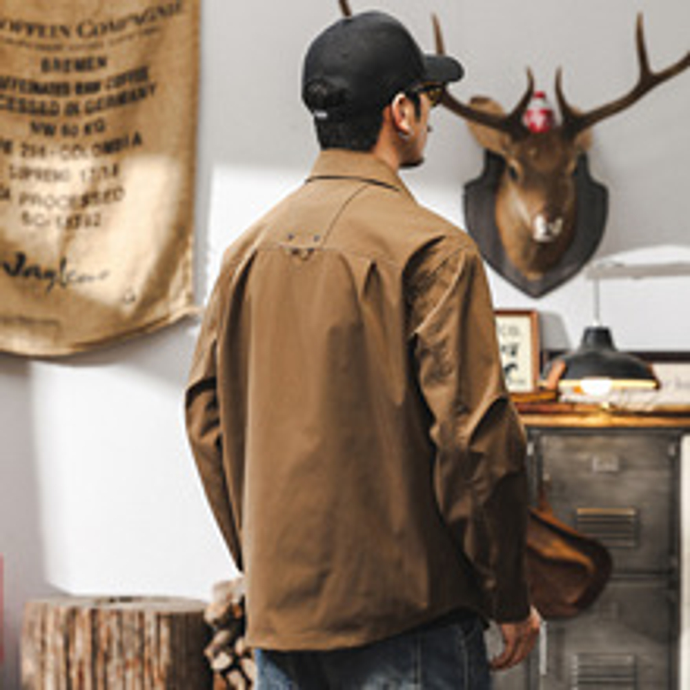 Куртка лёгкая мужская весна в Американском стиле от Jerryeno