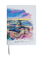 Ежедневник недатированный "Санкт-Петербург. Казанский собор" А5 168 листов, гибкая обложка экокожа, на сшивке