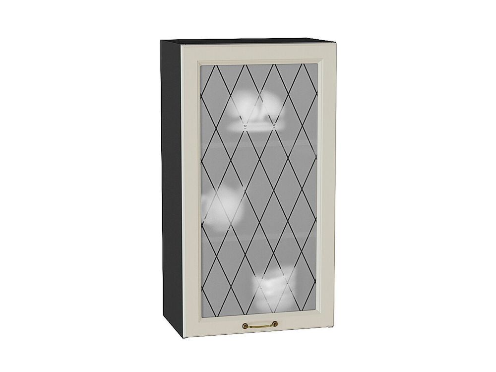 Шкаф верхний с 1-ой остекленной дверцей Ницца