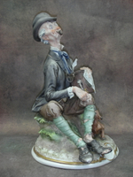 Статуэтка. Фарфор. Шарманщик. Capodimonte. Италия