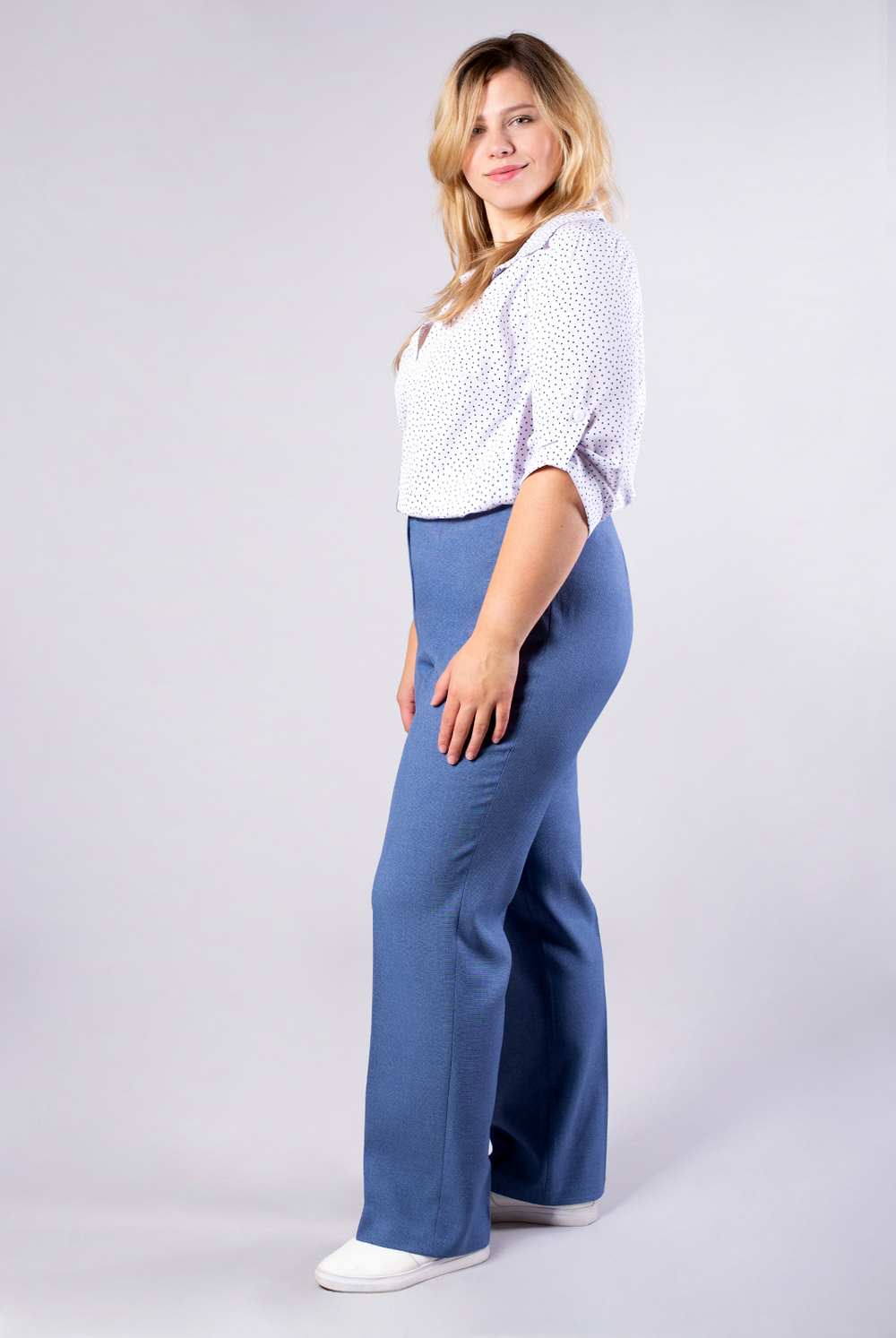 Брюки женские 04Л, джинс #48Д0204Л