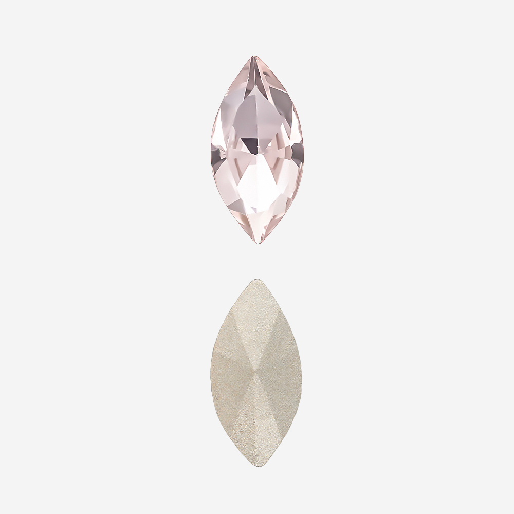 Кристалл Маркиз (Marquise Fancy Stone), оттенок "Светло-розовый"/"Light Rose", 10*5мм