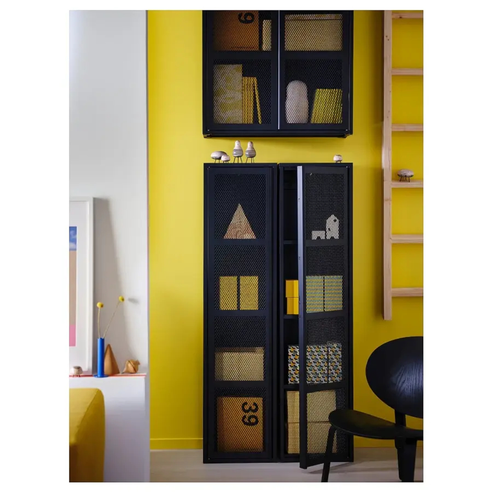Шкаф с дверцами - IKEA IVAR/ИВАР ИКЕА, 160х30х40 см, черный