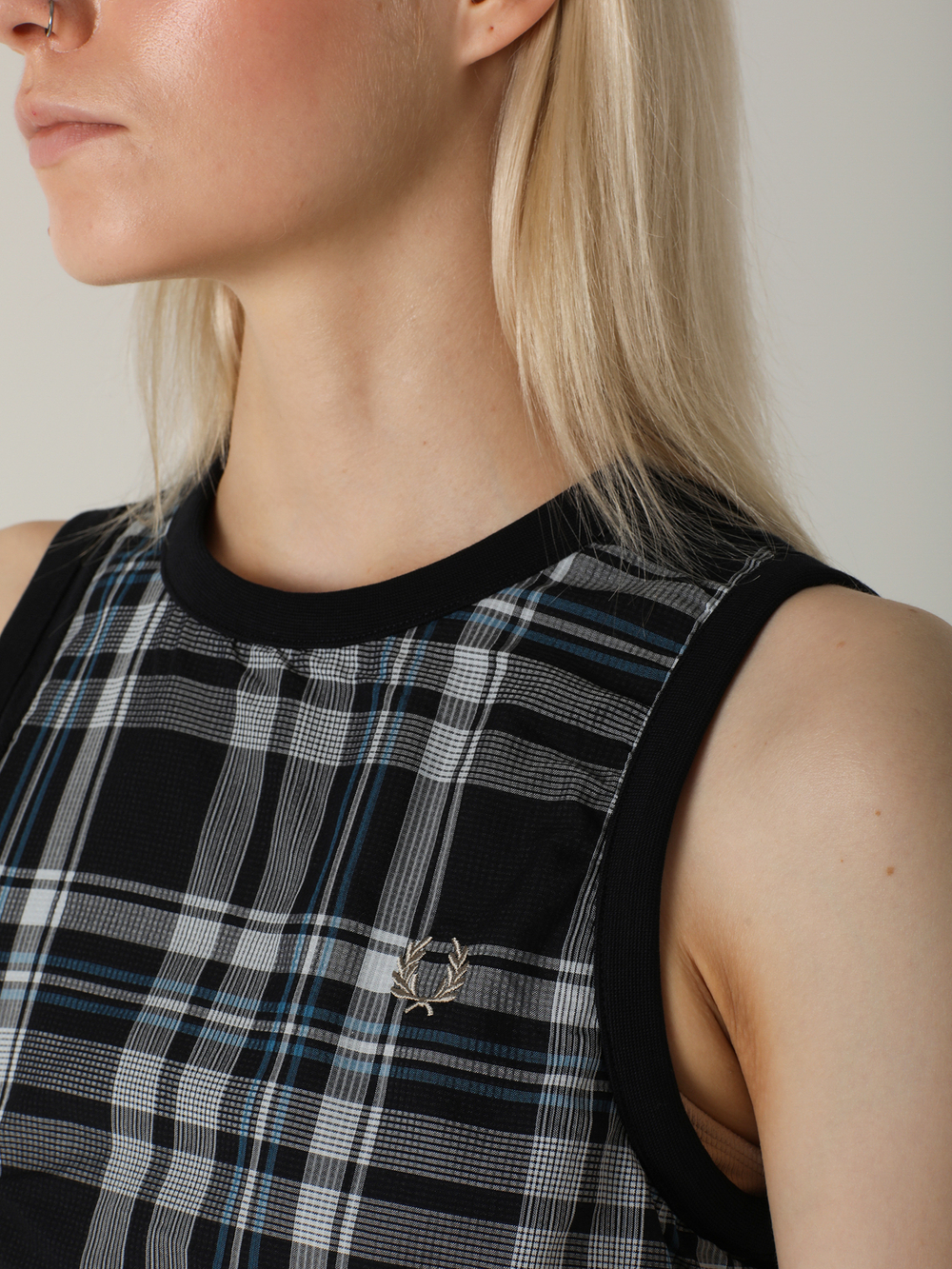 Платье Tartan Overlay